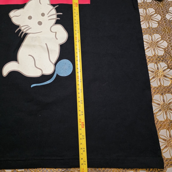 Gucci Black T-Shirt with Cat Graphic Size XL Or L - Picture 5 of 7